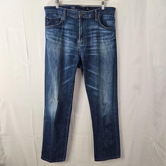 AG Adriano Goldschmied Jeans The Ives Modern Athletic Straight Denim 34R 35x29 - Picture 1 of 13